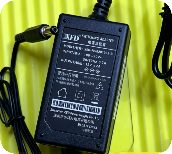 *Brand NEW*XED XED-NVR2010S2-B Switching Adapter 12V 2A 24W Power Supply with DC Barrel Plug Power Supply *Brand NEW*XED XED-NVR2010S2-B Switching Adapter 12V 2A 24W Power Supply with DC Barrel Plug Power Supply